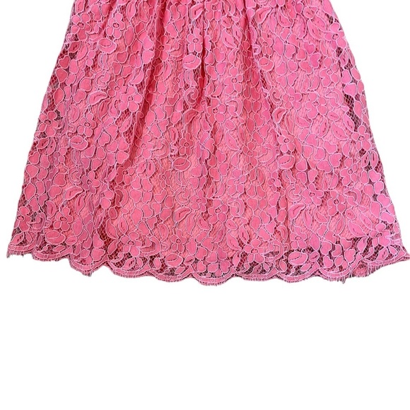 NBD REVOLVE Give It Up Romantic Summer Pink Lace Mini Dress Women's XS - Picture 6 of 13